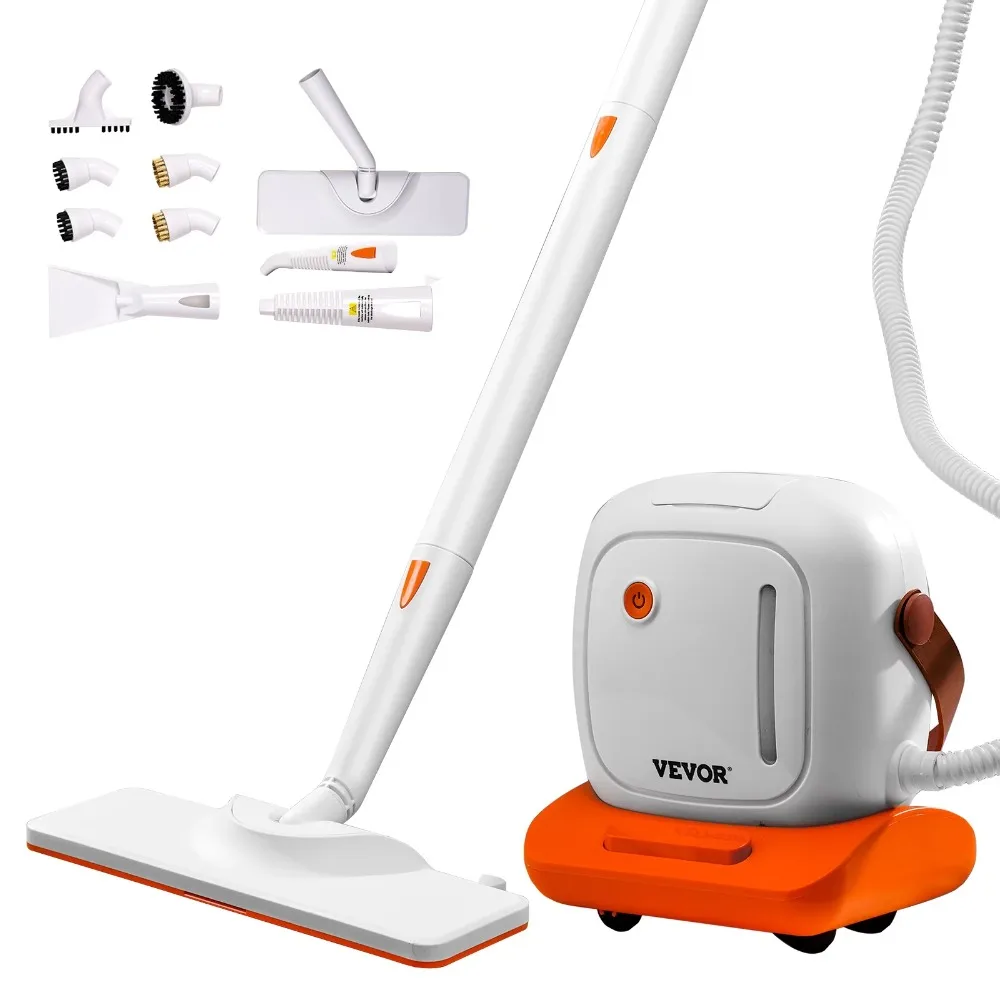 Multipurpose Steam Mop, Limpador a vapor, vaporizador portátil, cabo de alimentação de 16,4 pés, 1500W, 45oz, 20 acessórios