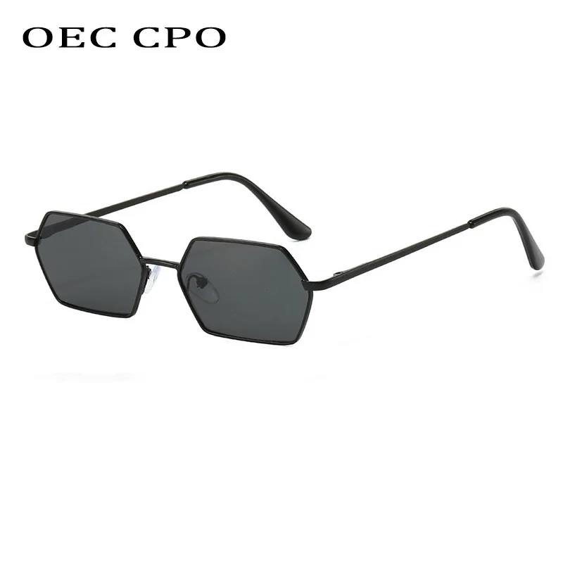 Classic Polygon Sunglasses Men Brand Design Fashion Small Frame Red Mirror Coating Sun Glasses Female Square Eyewear Shade UV400