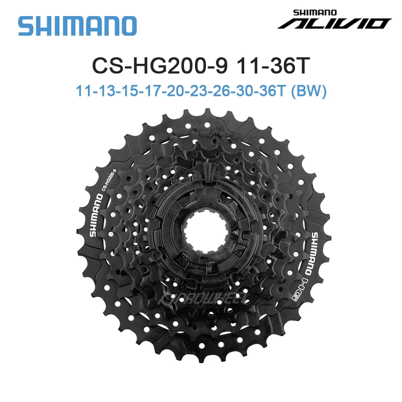 Shimano HG200 9S 11-32T/36T HG20 8S 12-32T MTB Mountain Bike Bicycle Cassette 8/9S Flywheel Crankset Original parts for MTB bike