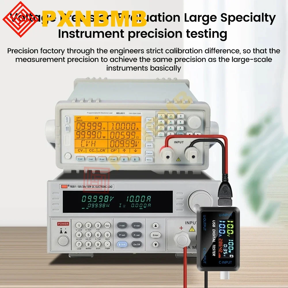 Testeur de tension, capacité de tension de courant, testeur de batterie, USB, tension de courant, médecin, chargeur, testeur de capacité, compteur, batterie externe