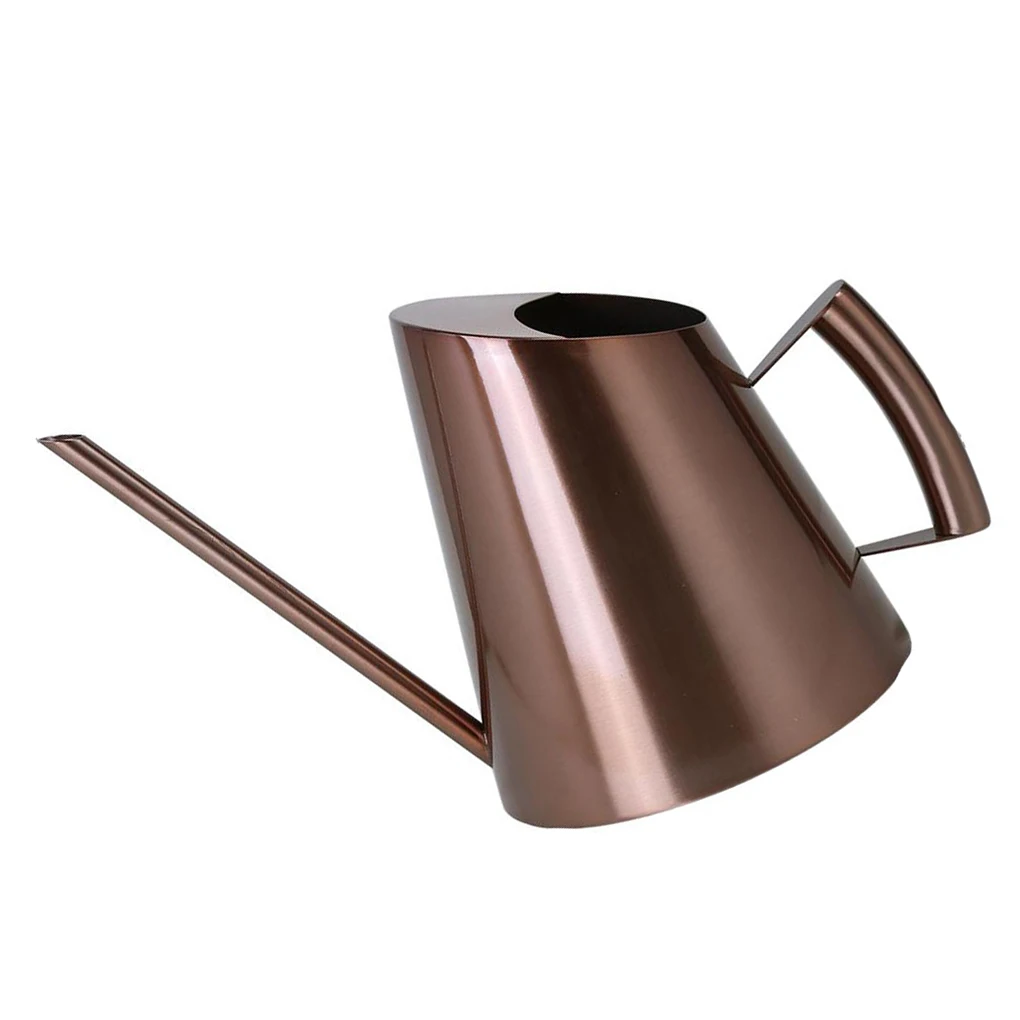 

Retro Stainless Steel Watering Can Kettle for Office Desk Plants Flower