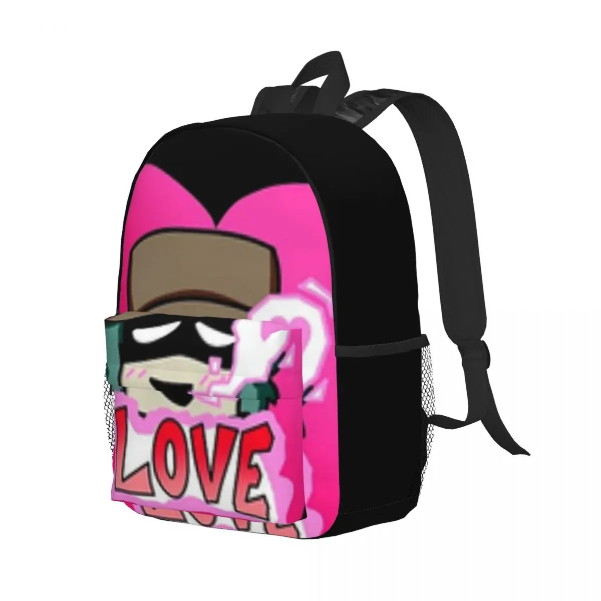 Mochila Feminina de Alta Capacidade Impermeável, Saco De Laptop Elegante, Graffiti, Novo Personagem, Moda, Viagem, Livro, 15 Polegada