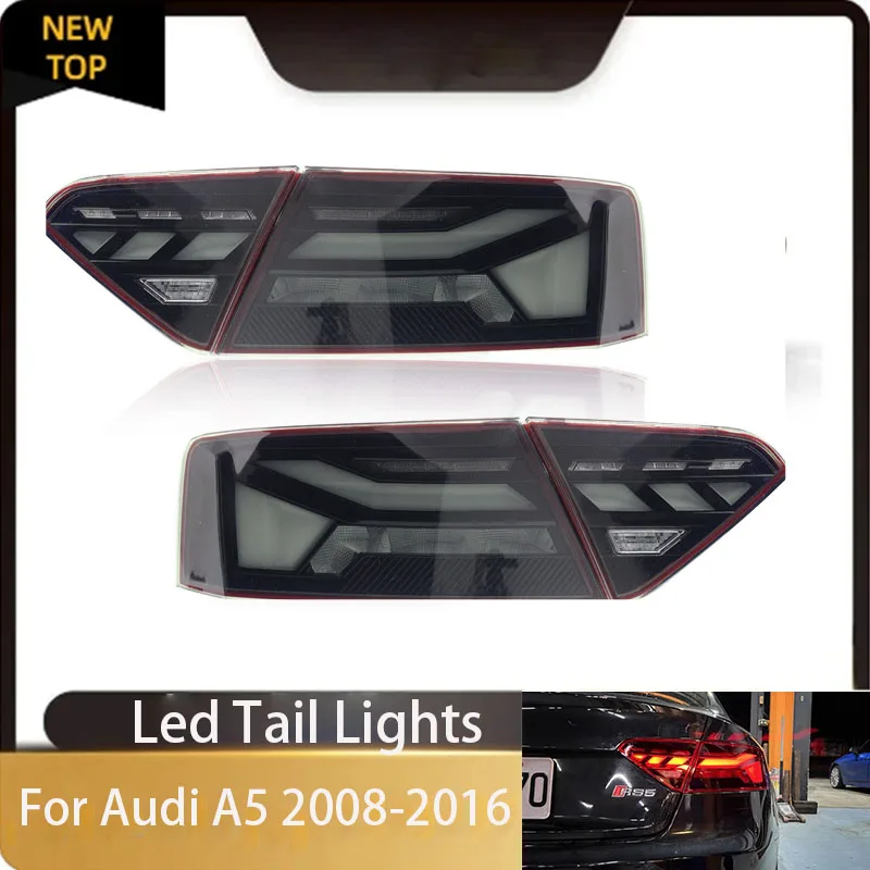 

Car Taillight Plug and Play For Audi A5 LED Taillights 2008-2016 Tail Lamp DRL Signal Projector Lens Automotive Accessories