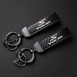 For KAWASAKI Vulcan S VN650 2015-2024 High-Grade leather Motorcycle Keychain Holder Keyring Accessories