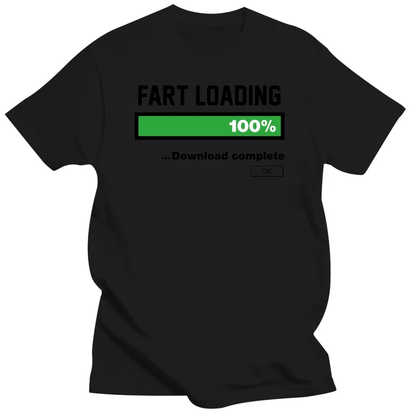 Fart Loading Download Complete T Shirt Farting Flatulence Mens Humor Classic Quality High 2020