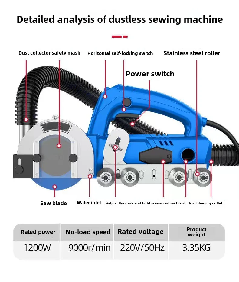 Construction Tools Tile Floor Tile Joint Cleaning Slotting Machine Electric Joint Agent