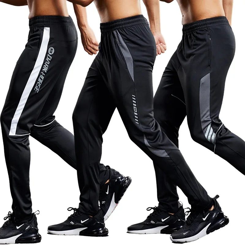 Männer Fitness Running Sport Hosen mit Zipper Taschen Ausbildung Joggings Jogginghose Basketball Fußball Hosen Plus Größe für Männliche