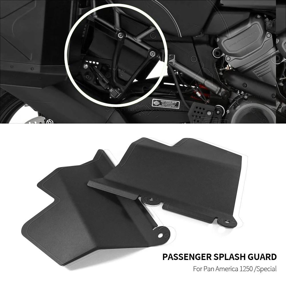 

Side Fender For Pan America 1250 1250S 2021 2022 Motorcycle Rear Wheel Mudguard Passenger Foot Splash Guard Frame Infill Panels