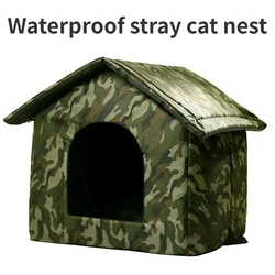 Stray cat dog rescue waterproof and warm outdoor tent cat kennel kennel for small and medium-sized pets indoor and outdoor use