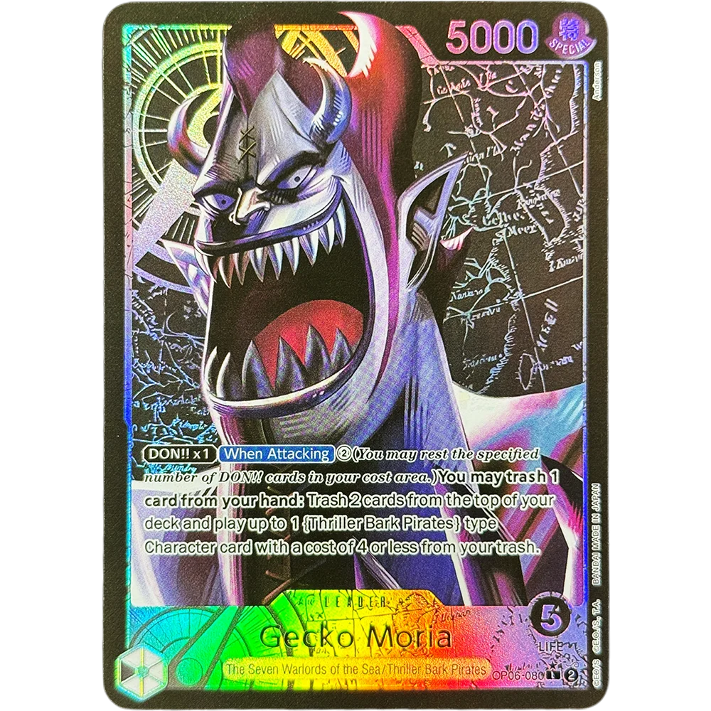 One piece OP06 Leader DIY Game Proxy Cards Vinsmoke Reiju Perona Uta Yamato Gecko Moria Jones Anime Textures Collect toy cards