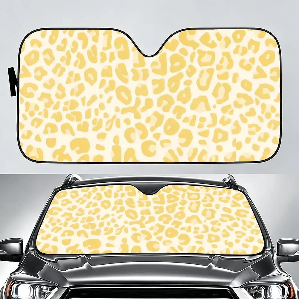 Muster L-Leoparden-Print Sonnenschutz Auto Windschutzscheibe Sonnenschutz UV-Schutz Faltbar Wärmeisolierung Universelle Autoabdeckung – Detail 19