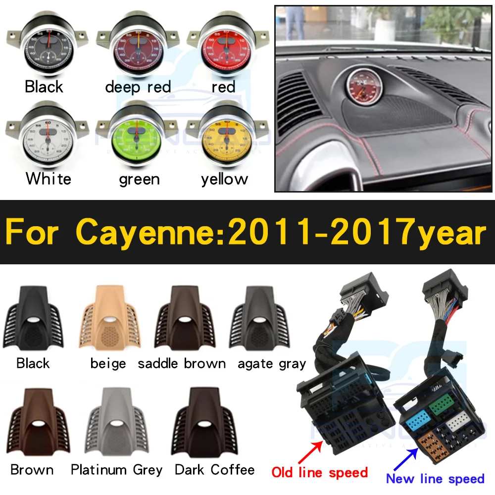 ONEY Protective Cover for Porsche Cayenne 958 Trim Cover Protector Anti-Scratch Protection Accessories Plate Stopwatch Dashboard