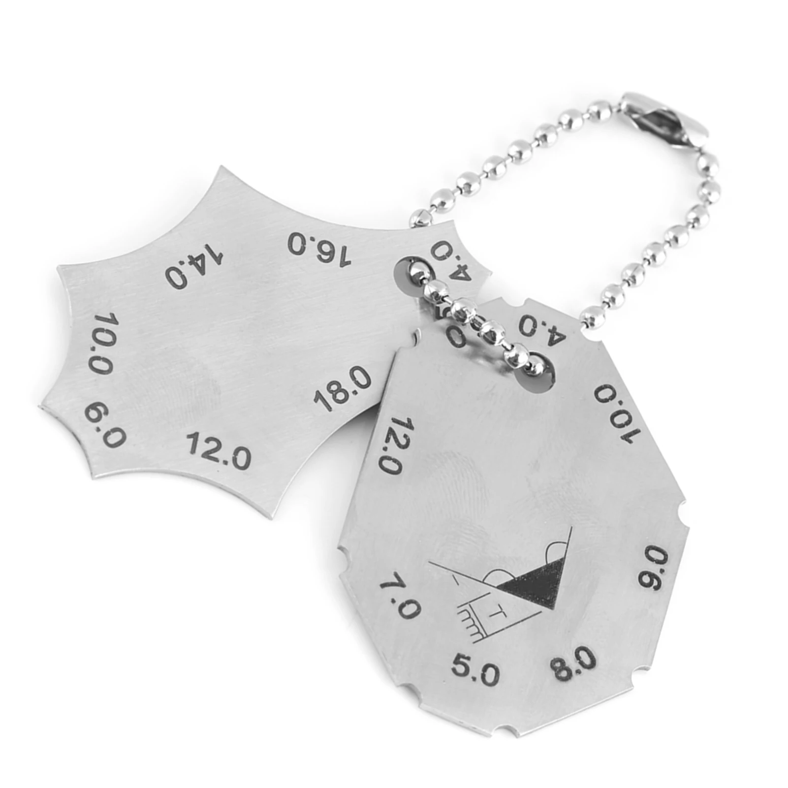 Welding Gauge Two piece Gage Fillet Weld Tee Joint Welding Throat Depth Leg Length Gauge Ruler Two piece Gage Welding Ruler