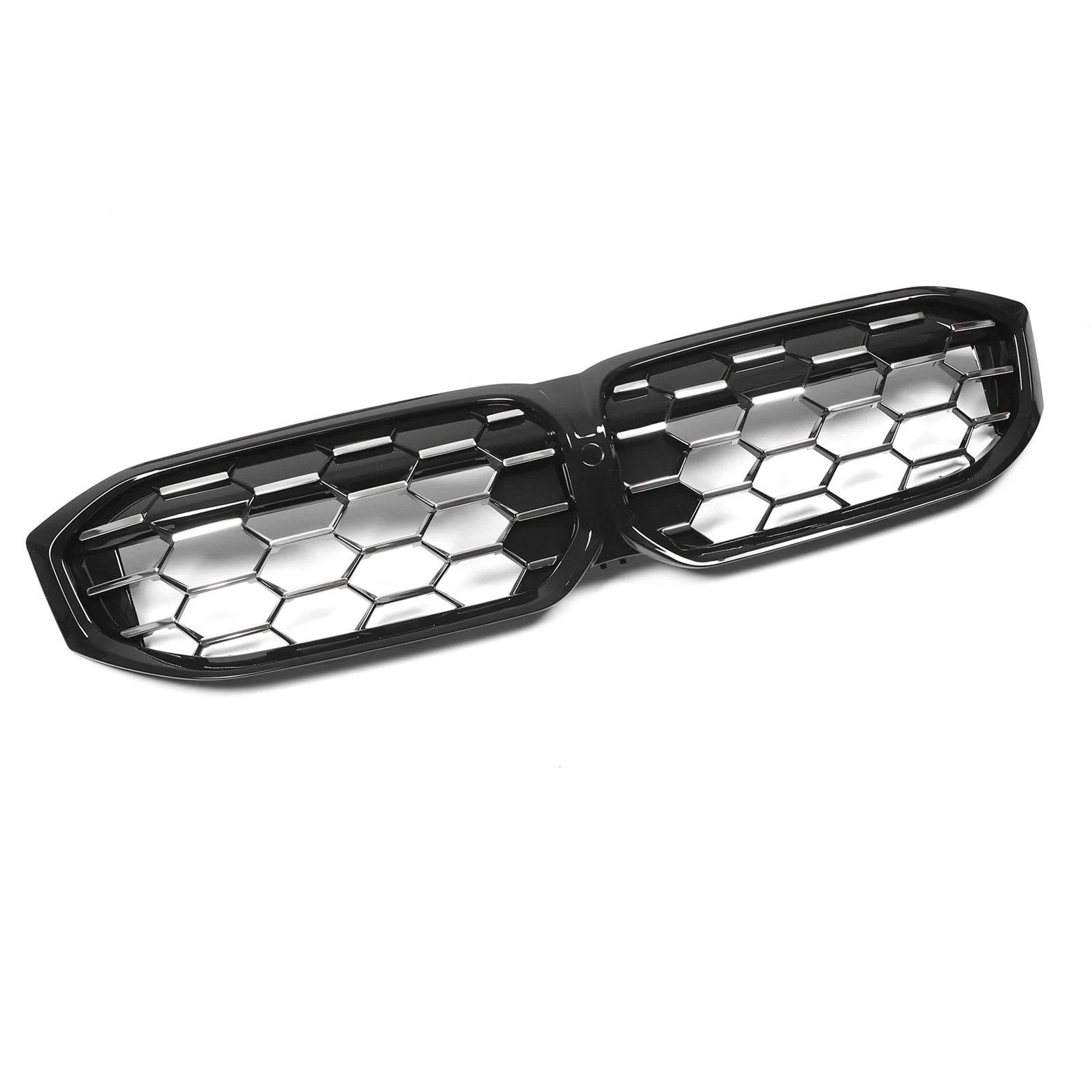 Front Grille Car Bumper Hood Mesh Grills Grid w/ Camera Hole For BMW 3 Series G20 G21 G28 330i 2023 2024