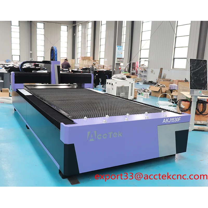 3000*1500mm Work Table Size Raycus MAX 1000W Fiber Metal Laser Cutting Machine For 5mm Stainless Steel Metal Laser Cutter 2kw