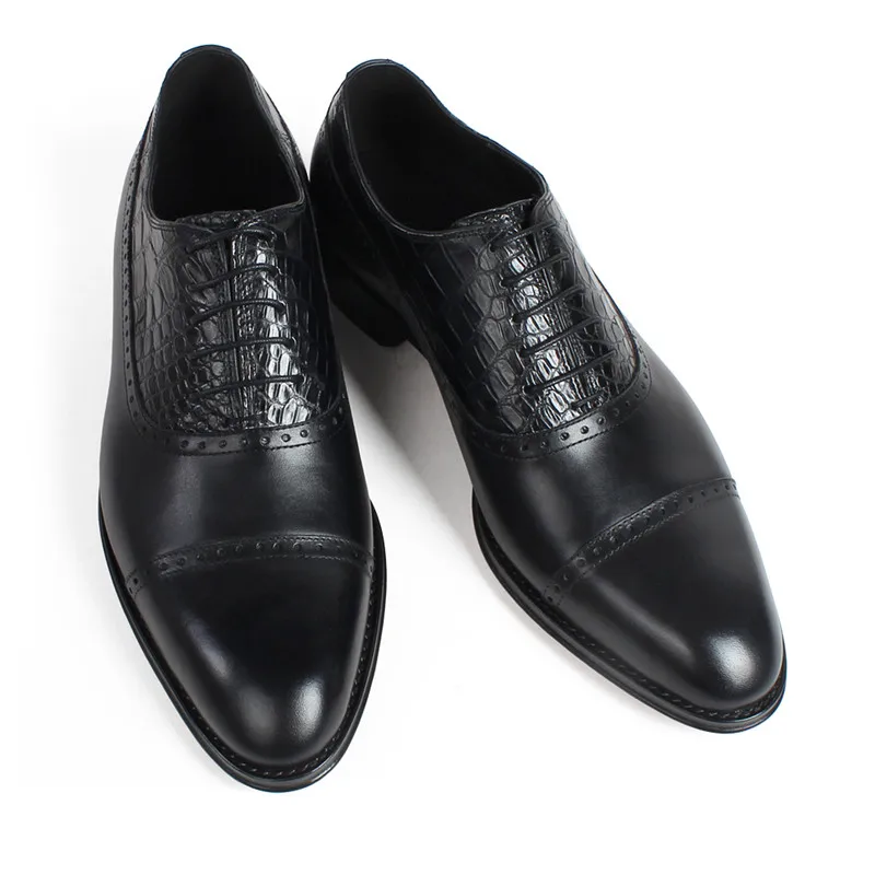 أحذية رجالية من جلد التمساح أحذية جلدية للرجال - متينة ومريحة ومسامية وأنيقة #6