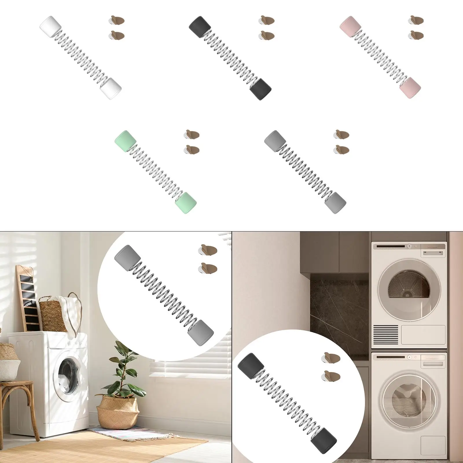 Soporte de ventilación para puerta de lavadora, accesorios abiertos para puerta de lavadora