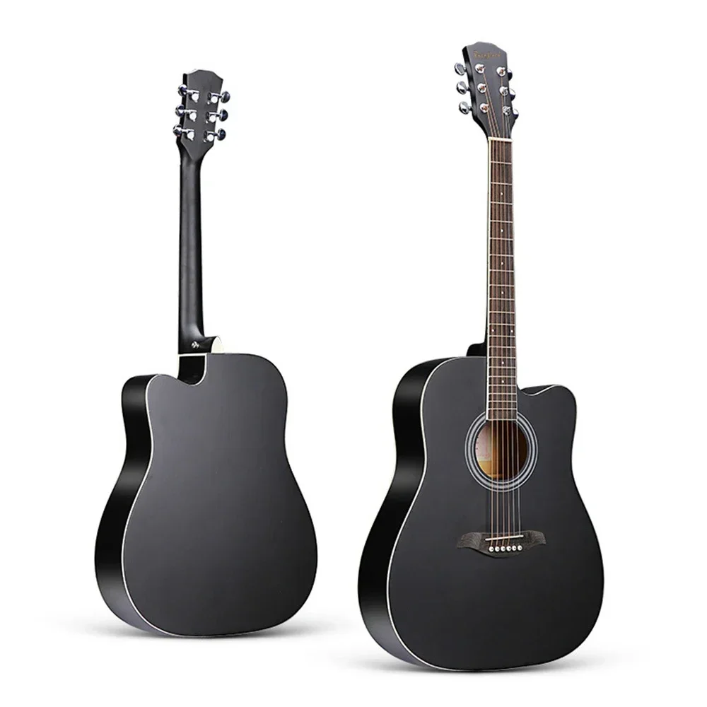 

38 Inch Acoustic Guitar for Travel Beginners Adults Kit with Capo Picks Bag 6 Steel Strings Guitarra for Teens Accessories AGT16