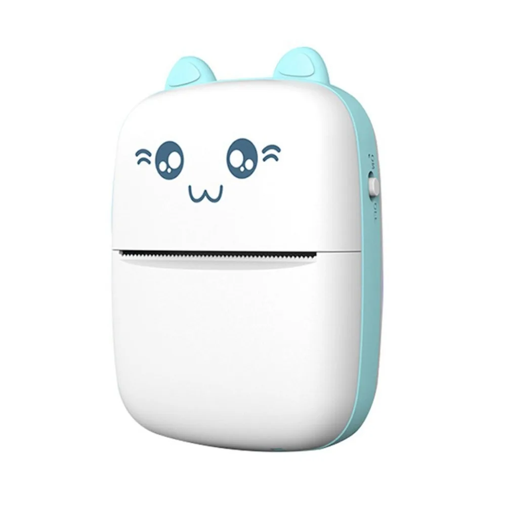 

Portable Thermal Printer Cat Shaped Lightweight Wireless Bluetooth Printer Mini Pocket Thermal Label Printer Home