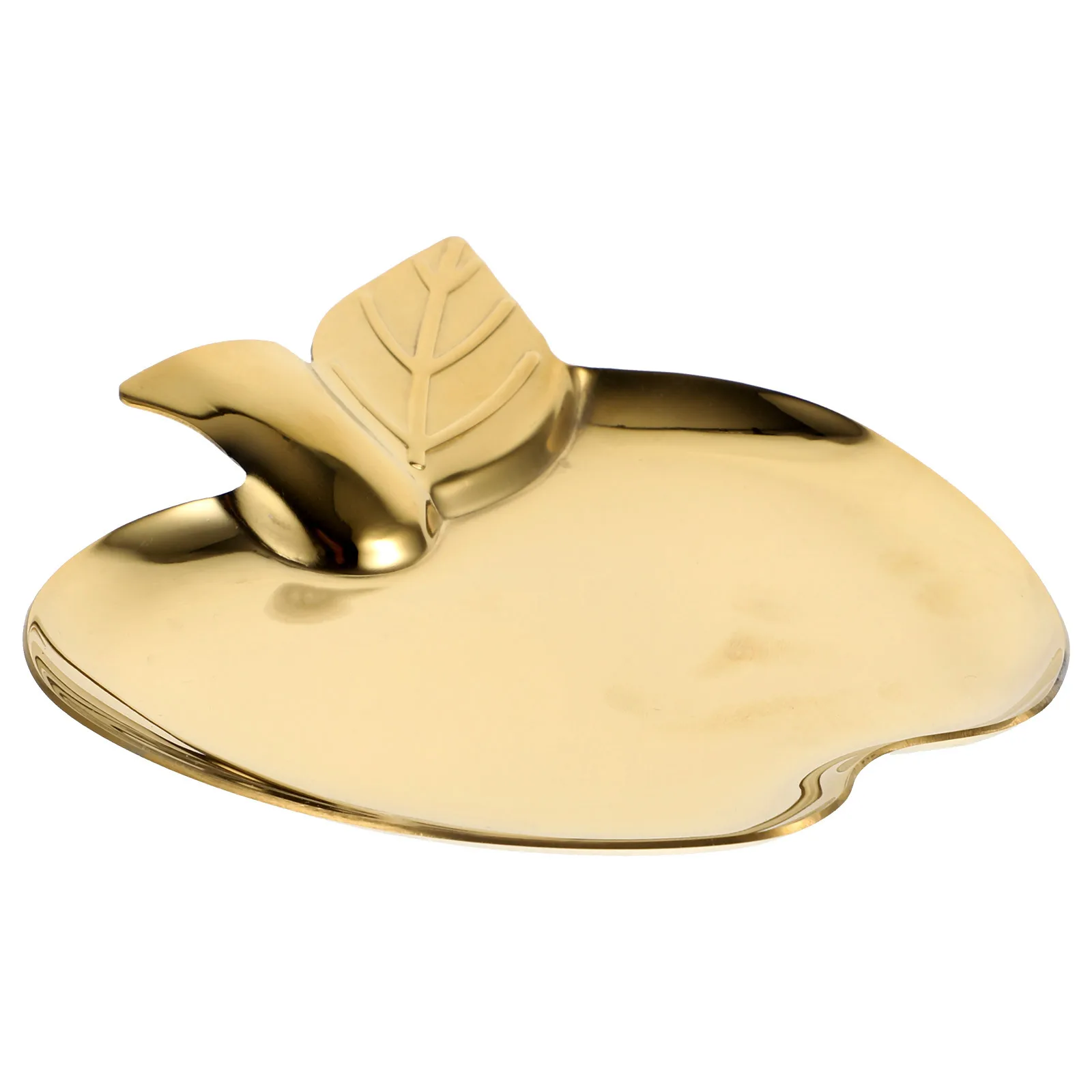 

Fruit Shaped Jewelry Tray Stainless Steel Storage Dish For Ring Earring Organizer Desktop Decoration Trinket Holder Key