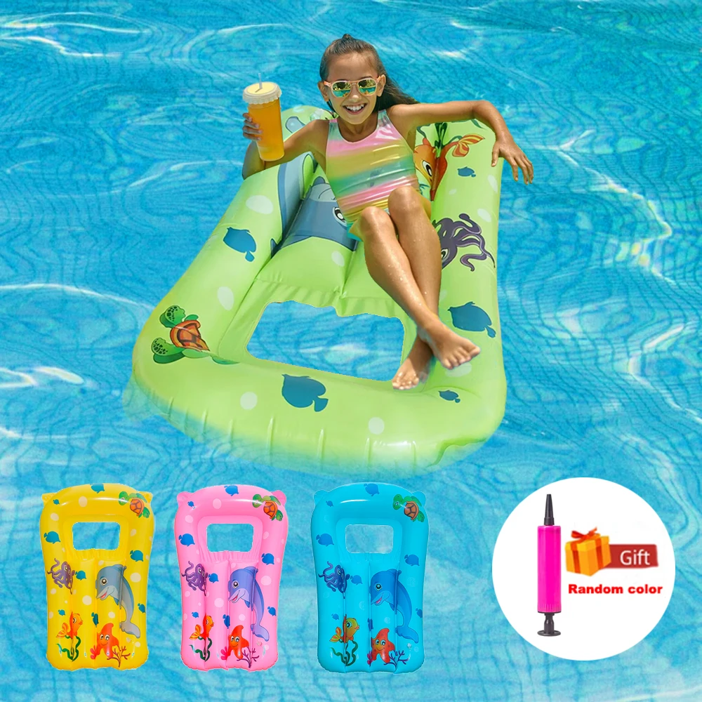 PVC Inflatable Water Hammock for Kid Pool Mat Swimming Ring Water Floating Aqua Hammock Sea Mattress Pool Party Accessories