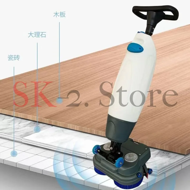 Small hand push double brush mini washing machine commercial supermarket restaurant hotel wash drag suction three-in-one