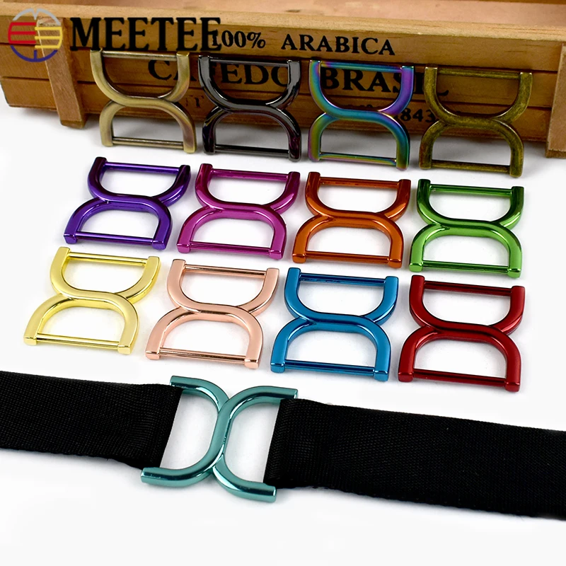 

5/10Pcs 25mm Metal D Ring Buckles Bag Strap Belt Connector Clasp Webbing Adjust Loop Button Handbag Buckle Hardware Accessories