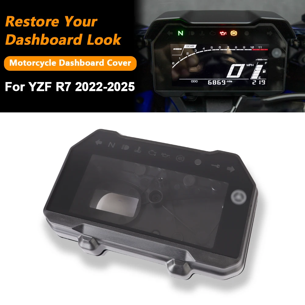 motorcycle-dashboard-cover-tachometer-speedometer-shell-housing-abs-plastic-meter-case-for-yamaha-yzf-r7-yzf-r7-2022-2025