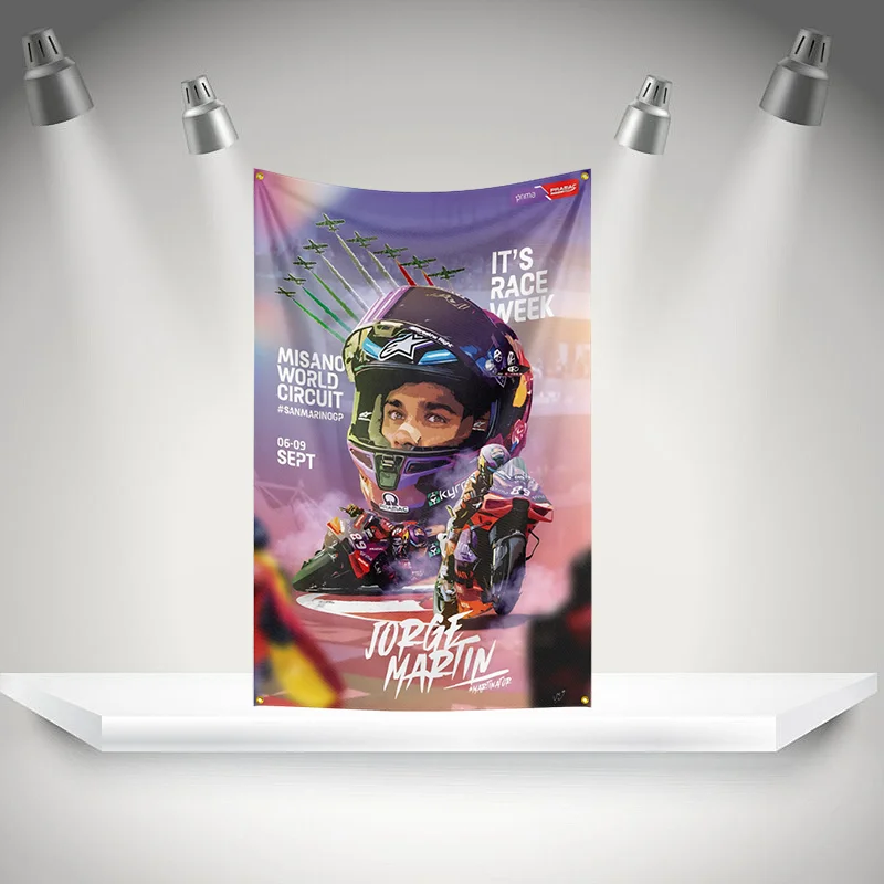 Jorge Martin 89 Motor Oil Flag   HD Printing Exhibition, Racing, Motor Fans, Porch, Garage Decor