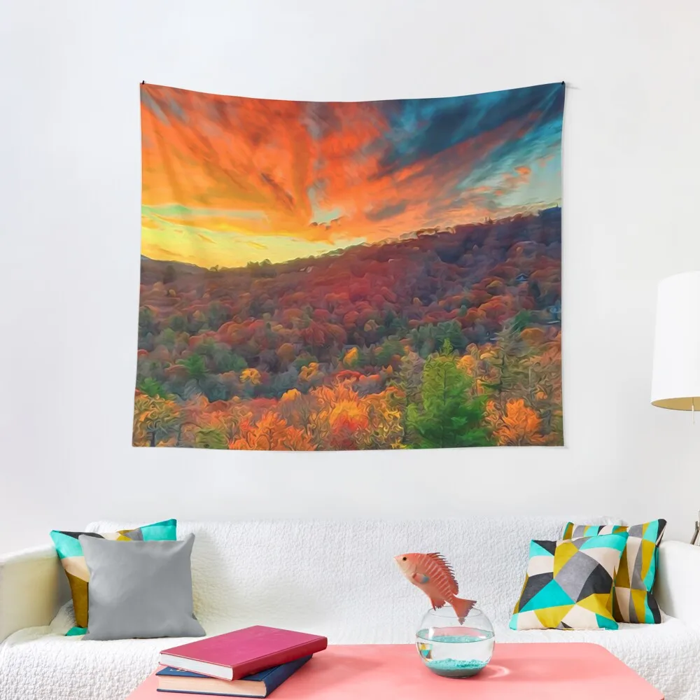 

Autumn in North Carolina Tapestry Room Decorations Aesthetics Home And Comfort Decor Tapestry