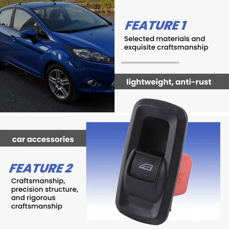 

Power Window Control Switch 8A6T14529AA 8A6T-14529-AA For Ford Fiesta VI 1.25 1.4 1.6 2008-2013 Car Accessories