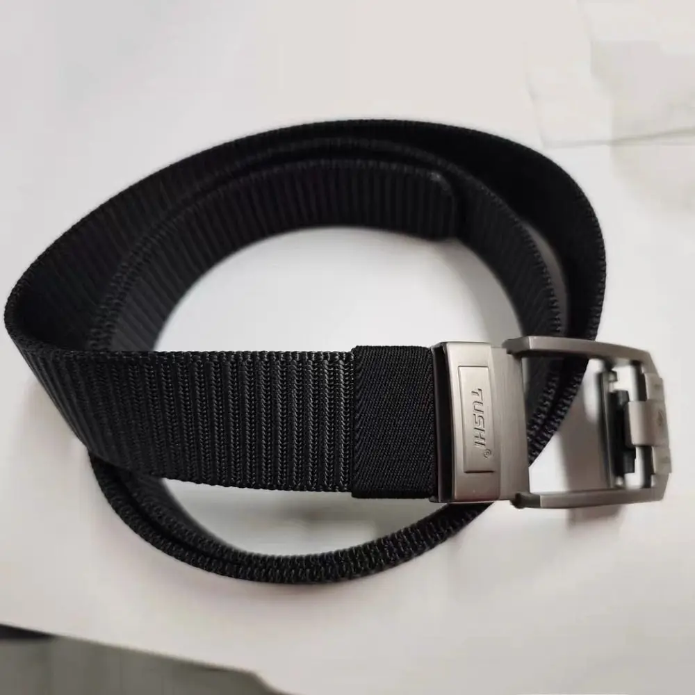 الرجعية رسالة الرجال سبائك النايلون حزام غير مسامية تنوعا دبوس مشبك حزام مقاومة للاهتراء الكلاسيكية أحزمة عادية الخصر الملحقات