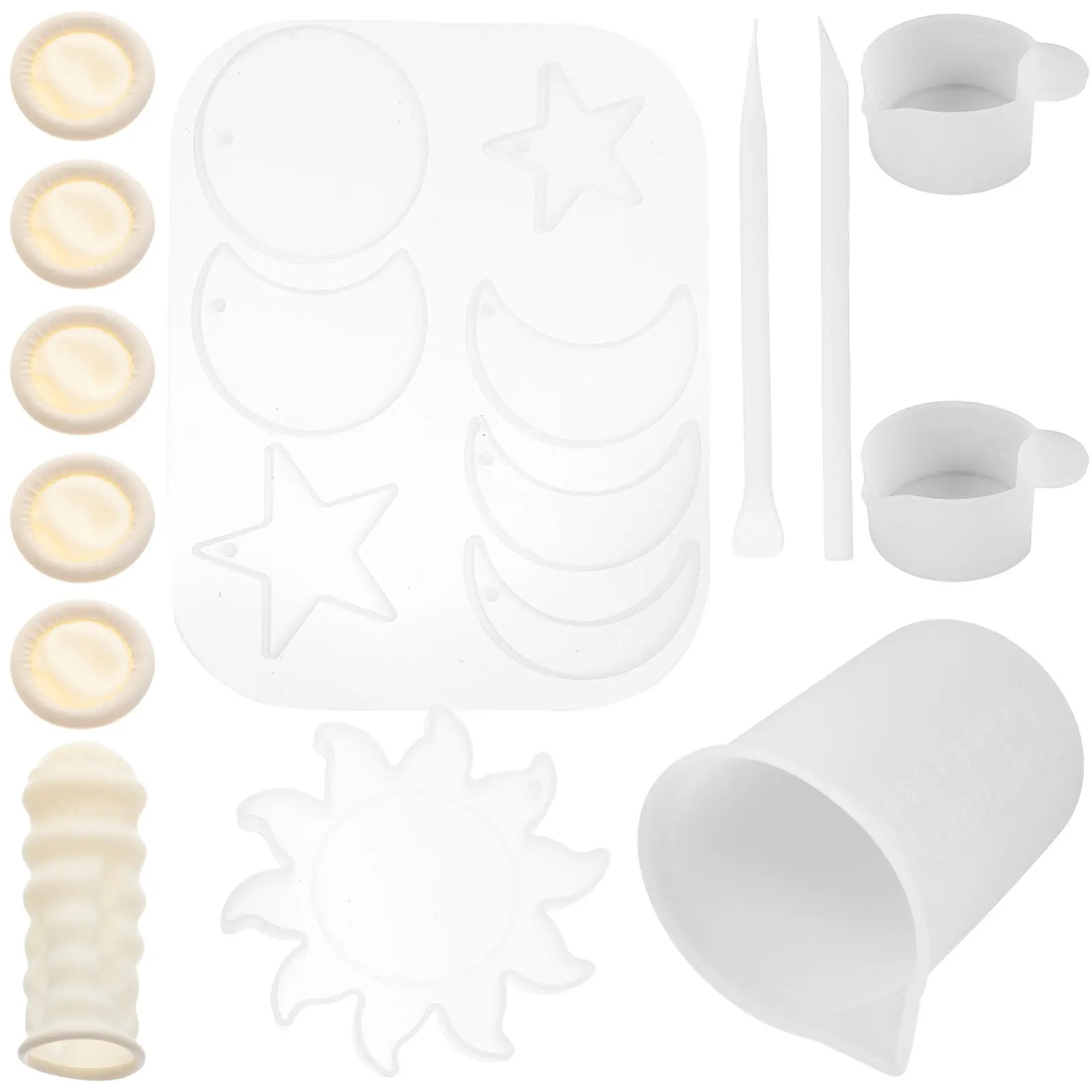 

Набор силиконовых форм на тему планет для изготовления подвесок, украшений, литья из смолы, подарков ручной работы, поделок