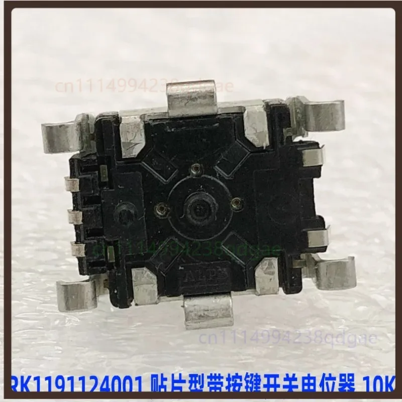 1PCS For ALPS RK1191124001 SMD Rotary Potentiometer With Push Button Switch B10K Half Shaft Audio Equipment Replacement