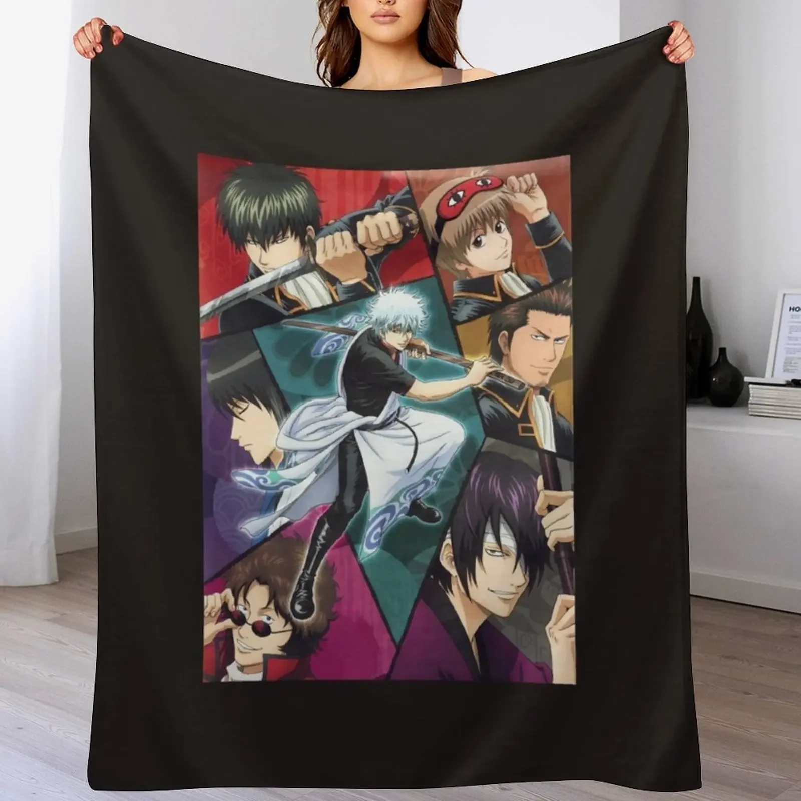 

GintamaActive T-Shirt Throw Blanket Beautifuls Nap Heavy Multi-Purpose Blankets