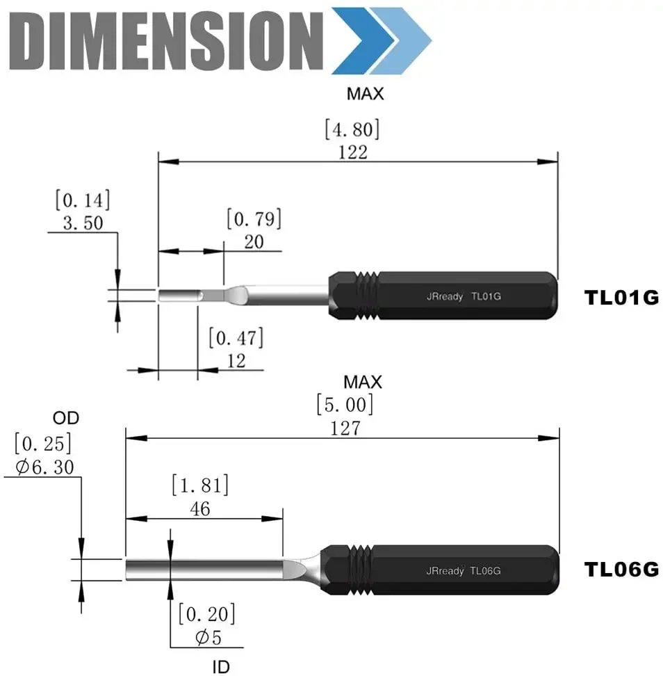 JRready ST5140 Removal Tool Kit:TL01G+TL06G+TL00+TL08 Removal Tool Kit for HAN-D & HDD & HAN-E & Han-EE series connectors