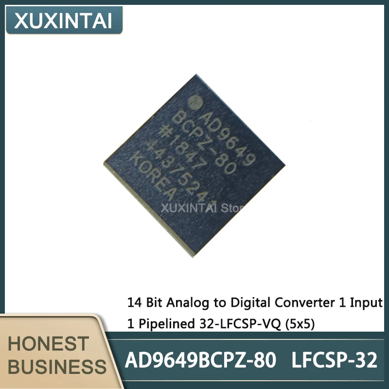 

1~5Pcs New Original AD9649BCPZ-80 AD9649BCPZ 14 Bit Analog to Digital Converter 1 Input 1 Pipelined 32-LFCSP-VQ (5x5)