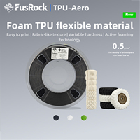 FusRock TPU-Aero medium-hardness Active foaming low weight TPU 3D print materialspecifically developed for FFF printing technolo