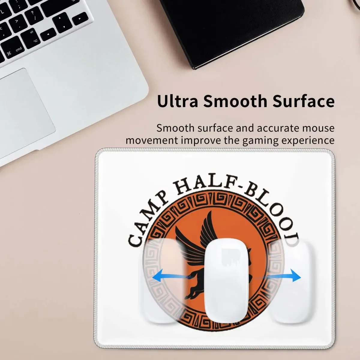 Camp Half Blood, Camp Half Blood Logo Active Mouse Pad Computer Keyboard Mouse Mat Gaming PC Laptop Desk Mat Office Table Mats