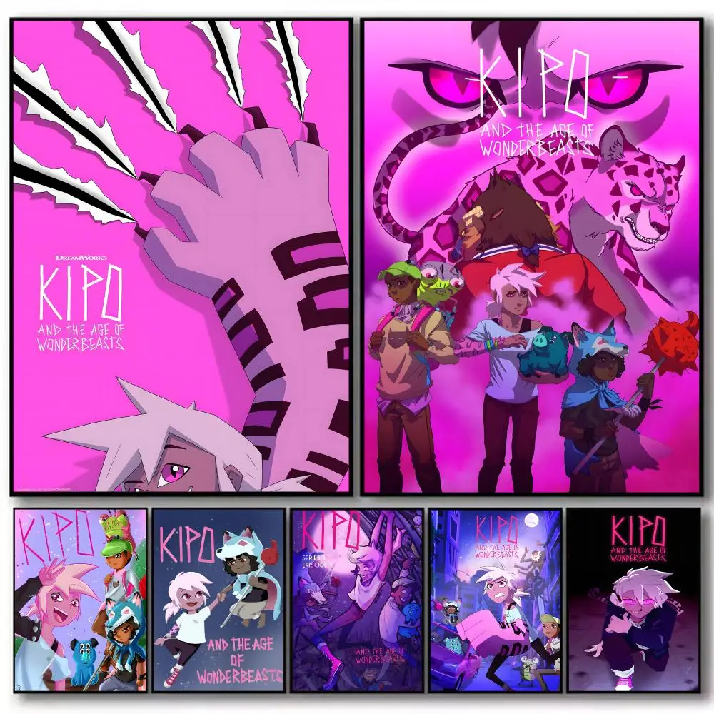 Animation Kipo and the Age of Wonderbeasts Poster High-definition stickers, suitable for bedroom, living room, home decoration
