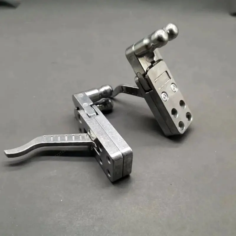For Stainless Steel Alloy Two‑Shaft Linked Mechanical Clamp   Quick Open‑Close Automatic Reset Hardware Accessory