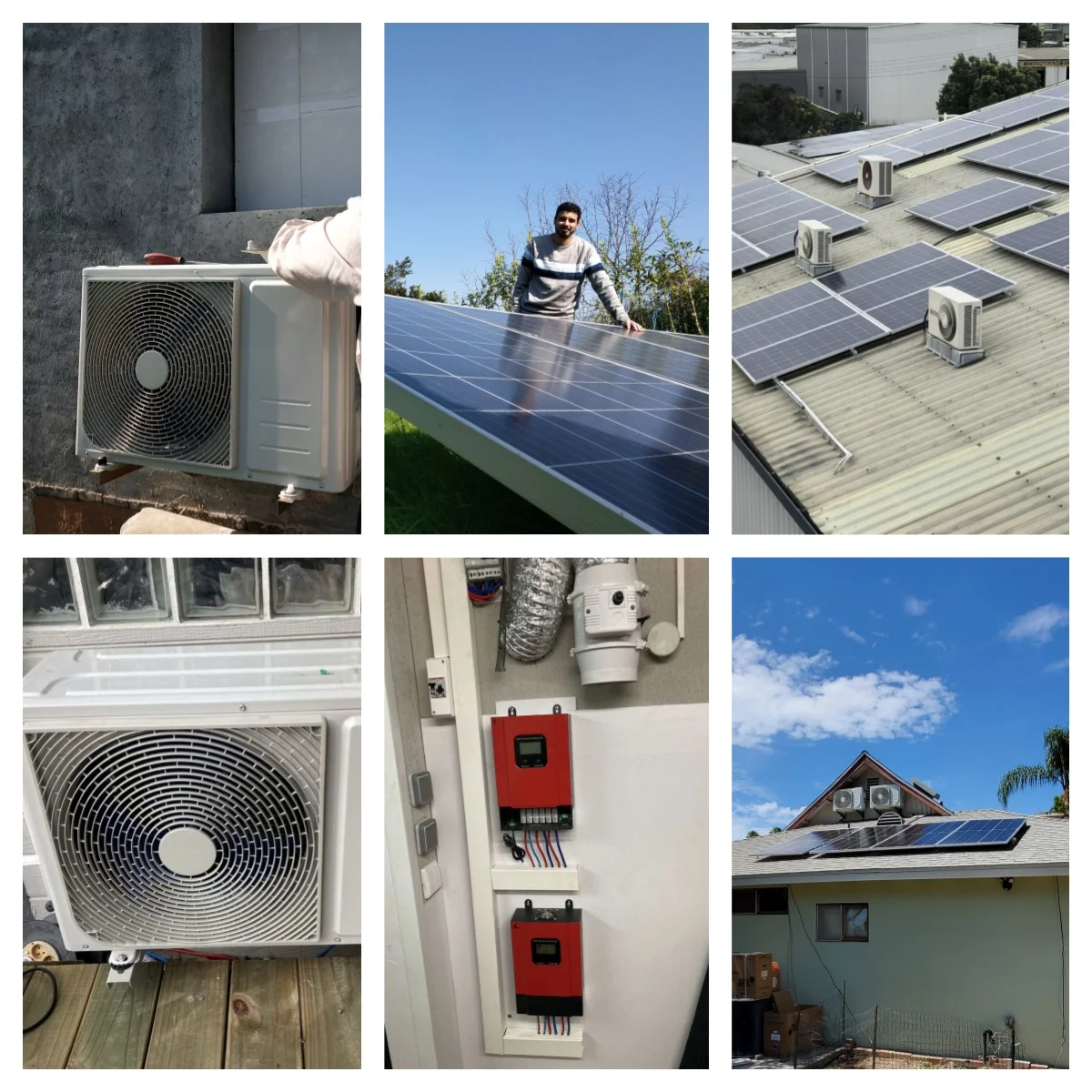 Sala dividida montada na parede fora da rede condicionadores de ar movidos a energia solar DC48V casa condicionadores de ar solares inteligentes fora da rede