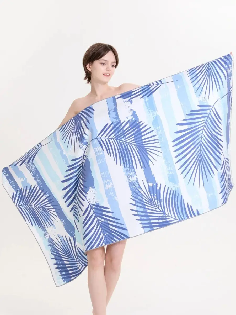 Serviette en microfibre à séchage rapide, serviette de voyage, de sport, de plage, douce et légère, résistante au sable, pour la natation, le Yoga et la salle de sport