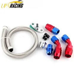 AUTO TURBO STEEL BRAIDED OIL DRAIN RETURN LINE T3 T4 T04E T70 T60 T61 GT35 AN10