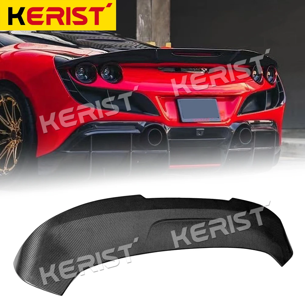 Spoiler Carbon Fiber Rear Trunk Wing Spoiler Lip For Ferrari F8 2019-2020