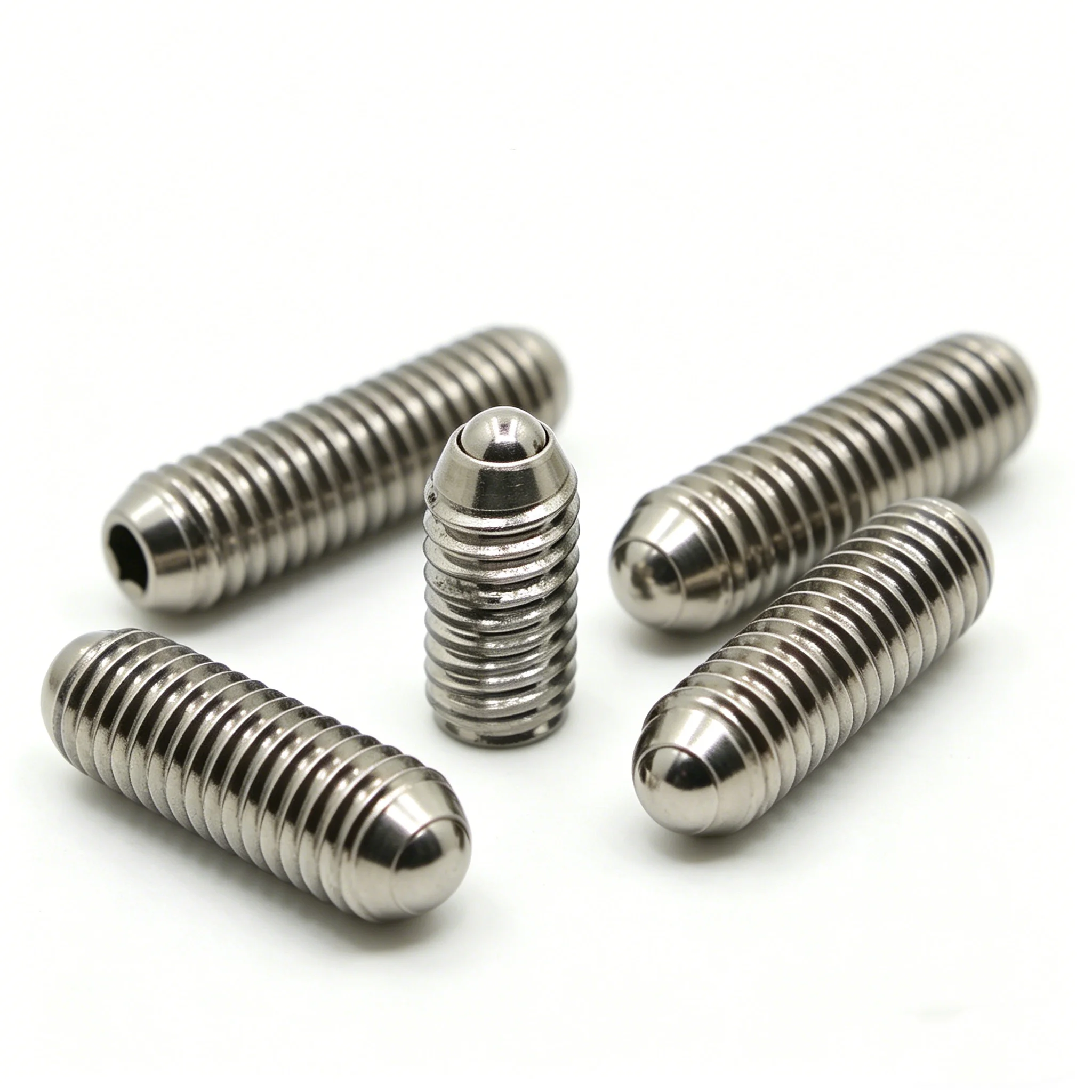 M3 M4 M5 M6 M8 M10 M12 304 Stainless Steel Allen Hex Socket Spring Ball Plunger Grub Point Set Screw Bolt