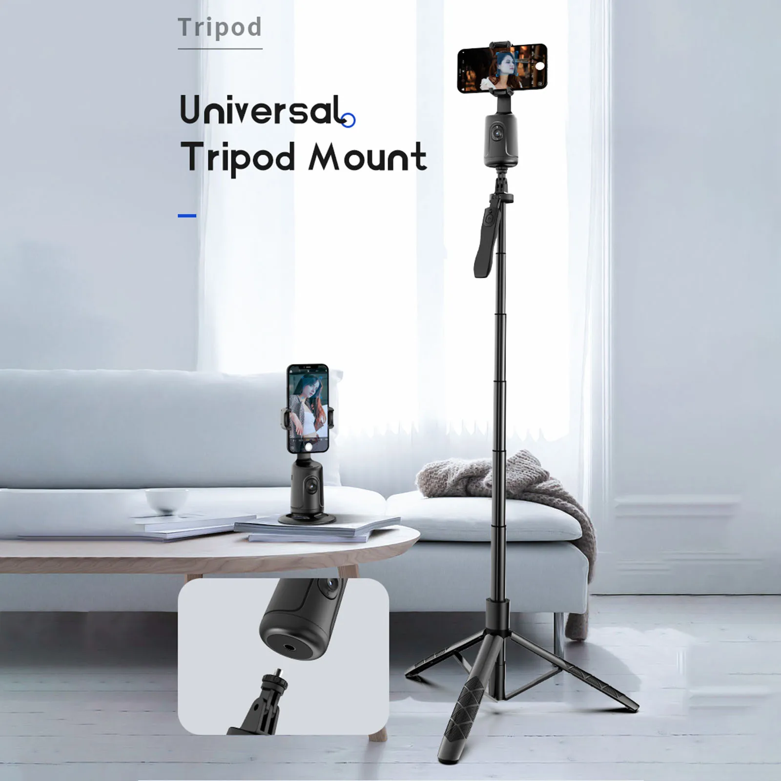 360-degree follow-up Auto Face Tracking Gimbal Stabilizer Phone Tripod P01 Smart Face Tracking Phone Gimbals