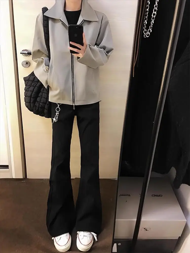 

Bla Men's Extended Length Straight Leg Jeans Loose Fit High Waist Classic Straight Cut Non-Molding American High Street Sle