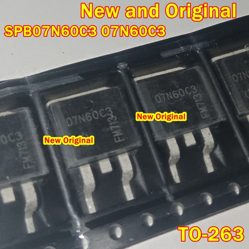 

5pcs to 50pcs SPB07N60C3 07N60C3 TO-263 New and Original N-Channel MOSFET Transistor 7.3A 650V