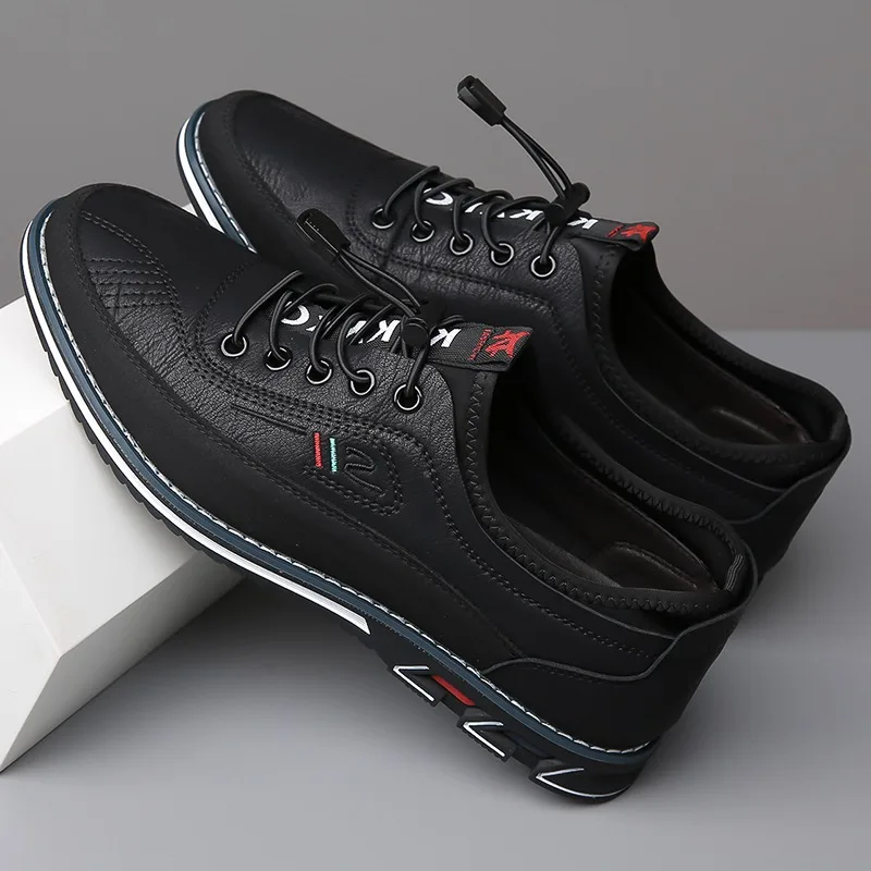 2026 NEW Men's Slip On Business Casual Sneakers, Low Top All Seasons Comfortable Breathable Daily Walking Outdoor Work Shoes